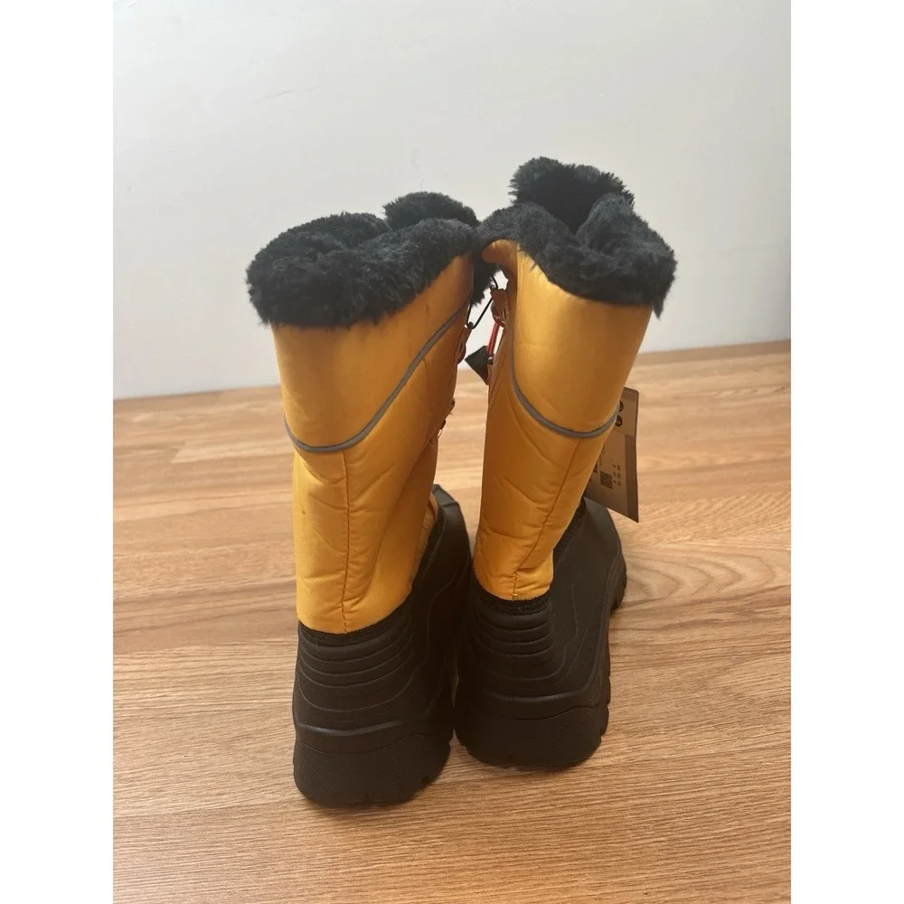 Mountain Warehouse Whistler Adaptive Snow Boots, Yellow, Big Kids Size‎ 6 NEW